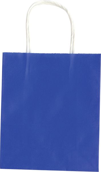 Folia Papiertüten M BASIC, Geschenktüten 110g/m² Kraftpapier 18x8x21cm, 7 Stück farbig sortiert