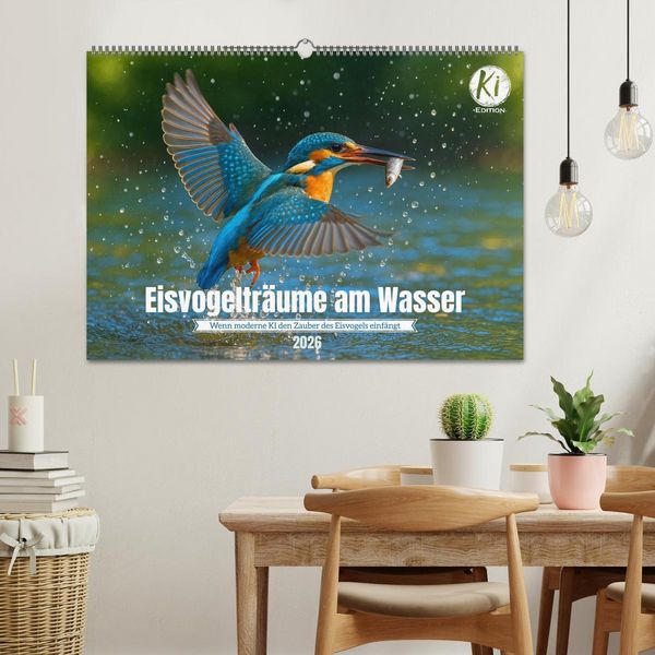 Produktbild: Eisvogeltr&auml;ume am Wasser (Wandkalender 2026 DIN A2 quer), CALVENDO Monatskalender