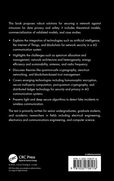 Produktbild: Network Security and Data Privacy in 6G Communication
