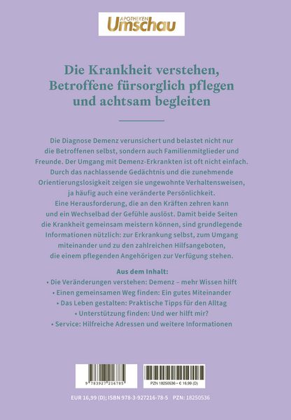 Produktbild: Apotheken Umschau: Demenz. Verstehen und achtsam begleiten