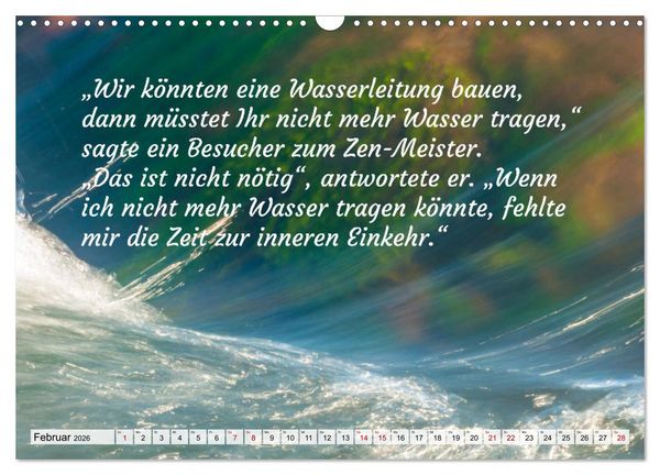 Produktbild: Und der Zen-Meister sprach (Wandkalender 2026 DIN A3 quer), CALVENDO Monatskalender