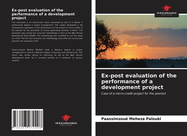 Produktbild: Ex-post evaluation of the performance of a development project