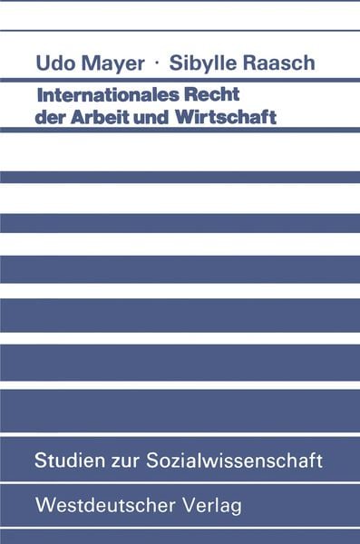 Produktbild: Internationales Recht der Arbeit und Wirtschaft