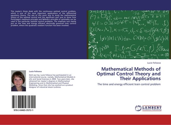 Produktbild: Mathematical Methods of Optimal Control Theory and Their Applications