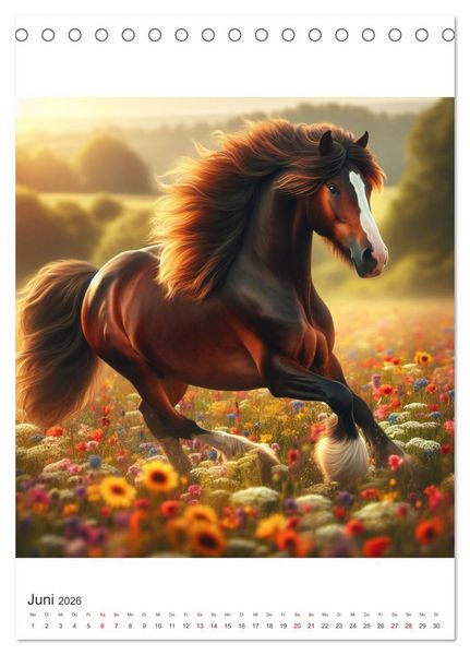 Produktbild: Gypsy Vanner Tinker - die majest&auml;tische Sch&ouml;nheit der Tinker-Pferde (Tischkalender 2026 DIN A5 hoch), CALVENDO Monatskalender