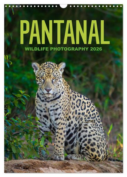 Produktbild: Pantanal Wildlife Photography (Wall Calendar 2026 DIN A3 portrait), CALVENDO 12 Month Wall Calendar