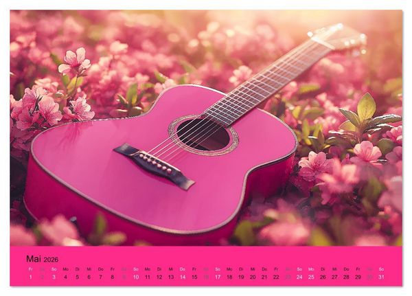 Produktbild: Kalender in PINK (Tischkalender 2026 DIN A5 quer), CALVENDO Monatskalender