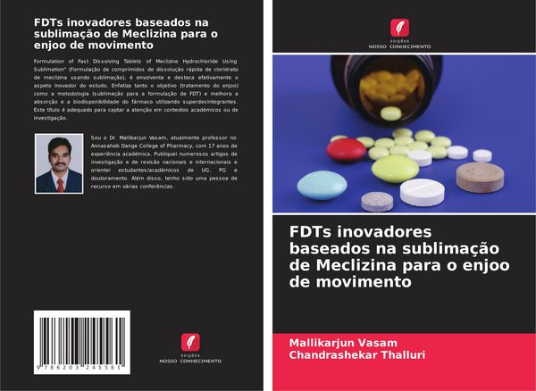 Produktbild: FDTs inovadores baseados na sublima&ccedil;&atilde;o de Meclizina para o enjoo de movimento