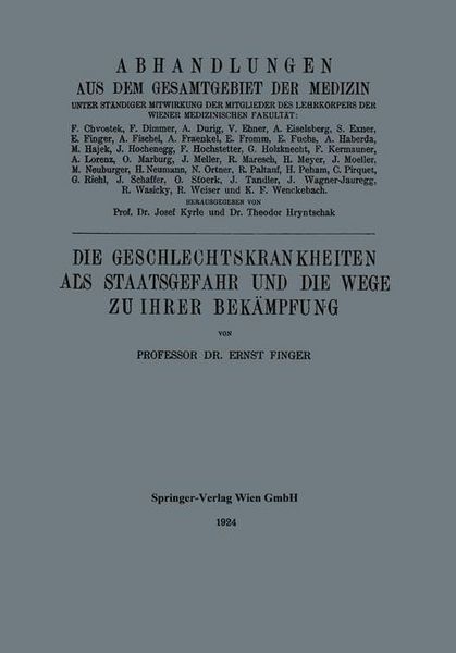 Produktbild: Die Geschlechtskrankheiten als Staatsgefahr und die Wege zu ihrer Bek&auml;mpfung