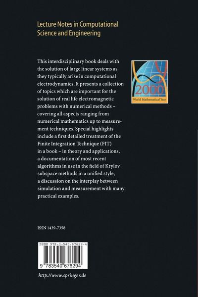 Produktbild: Numerical Methods in Computational Electrodynamics