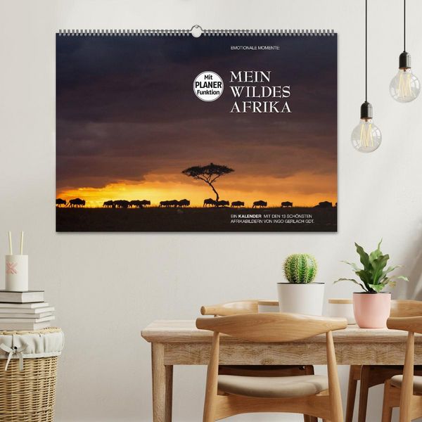 Produktbild: Emotionale Momente: Mein wildes Afrika (Wandkalender 2026 DIN A2 quer), CALVENDO Monatskalender