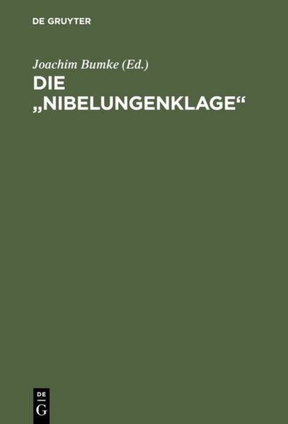 Produktbild: Die &bdquo;Nibelungenklage&ldquo;