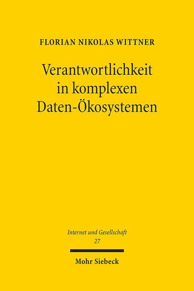 Produktbild: Wittner, F: Verantwortlichkeit in komplexen Daten-&Ouml;kosysteme