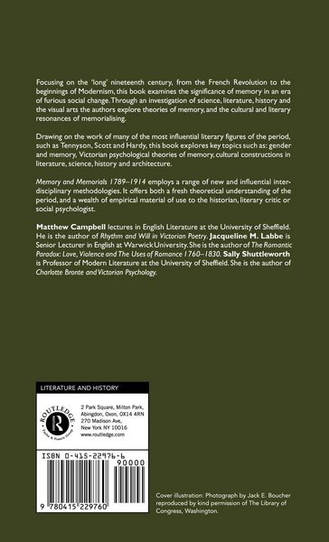 Produktbild: Memory and Memorials, 1789-1914