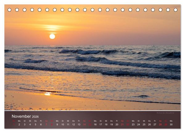 Produktbild: Farben am Meer (Tischkalender 2026 DIN A5 quer), CALVENDO Monatskalender