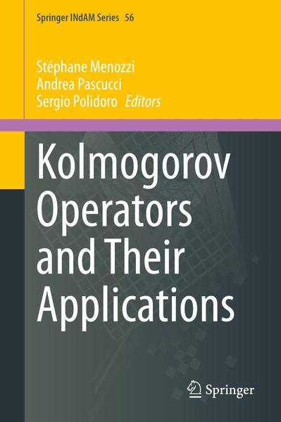 Produktbild: Kolmogorov Operators and Their Applications