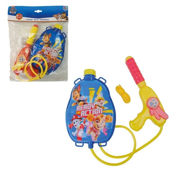 Happy People PAW PATROL Wasserpistole mit Rucksacktank mehrfarbig 6x17x28cm