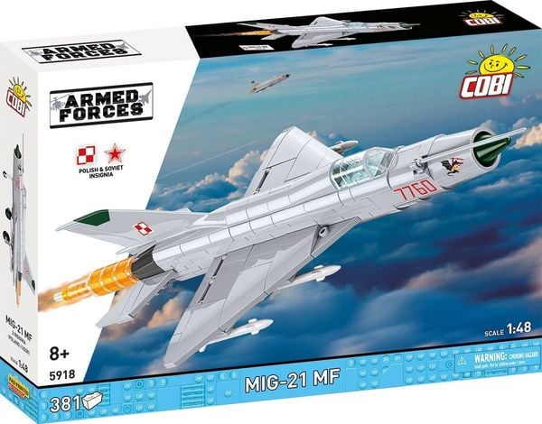 COBI Armed Forces 5918 - MIG-21 MF, Bausatz 1:48, 381 Klemmbausteine