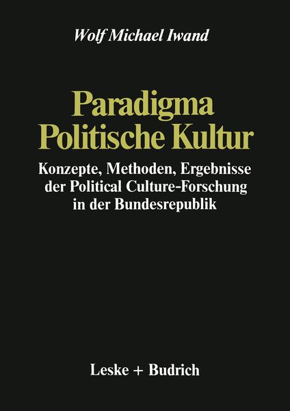 Produktbild: Paradigma Politische Kultur