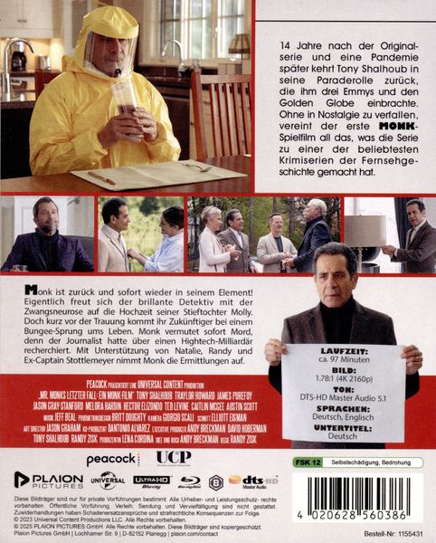 Produktbild: Mr. Monks letzter Fall (4K-Ultra HD) (+Blu-ray)