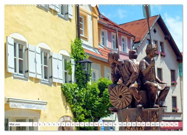 Produktbild: F&uuml;ssen im Allg&auml;u &ndash; Hier genie&szlig;t die Seele eine romantische Zeit (hochwertiger Premium Wandkalender 2026 DIN A2 quer), Kunstdruck in Hochglanz
