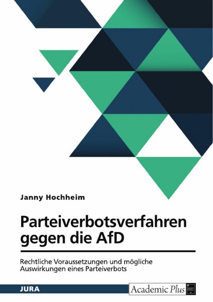 Produktbild: Parteiverbotsverfahren gegen die AfD