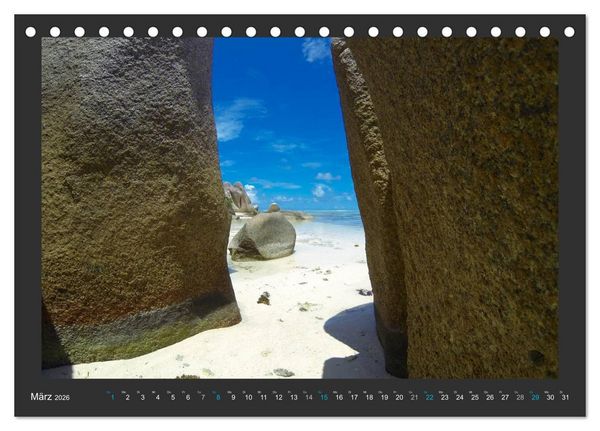 Produktbild: Seychellen - Der Garten Eden im Indischen Ozean (Tischkalender 2026 DIN A5 quer), CALVENDO Monatskalender