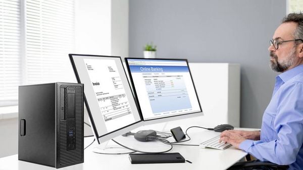 Produktbild: SpeaKa Professional SP-KVM-210 2 Port KVM-Umschalter HDMI Tastatur 4096 x 2160 Pixel