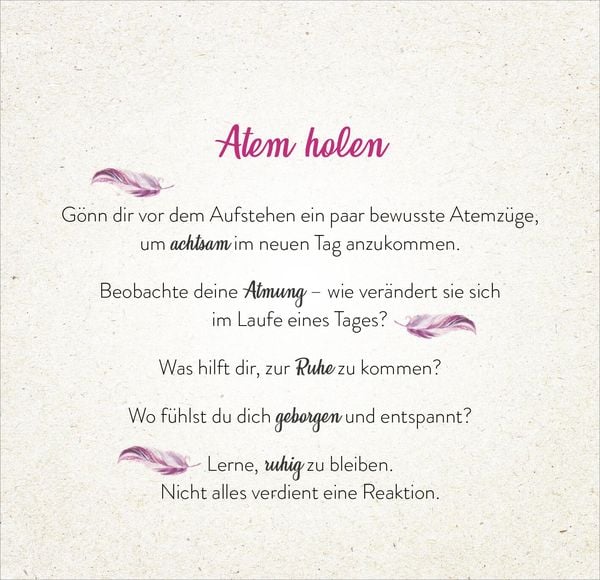 Produktbild: 365 Inspirationen, achtsam zu leben