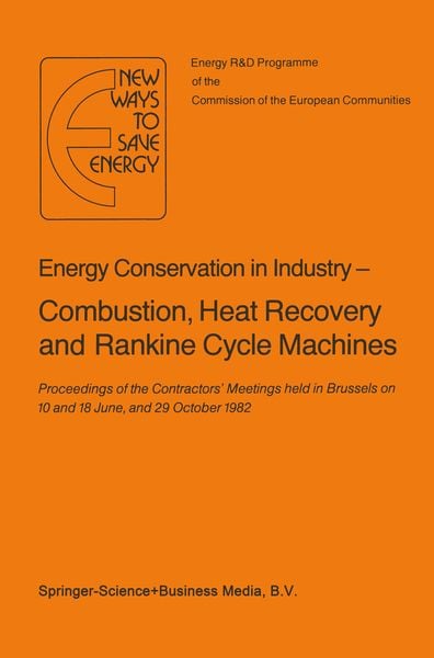 Produktbild: Energy Conserve in Industry &mdash; Combustion, Heat Recovery and Rankine Cycle Machines