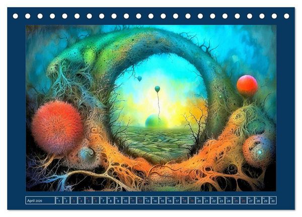 Produktbild: Wundersame Wurzelwelten (Tischkalender 2026 DIN A5 quer), CALVENDO Monatskalender