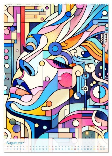 Produktbild: Syn&auml;sthetische Kunst - Musik in Farben und Formen (hochwertiger Premium Wandkalender 2027 DIN A2 hoch), Kunstdruck in Hochglanz