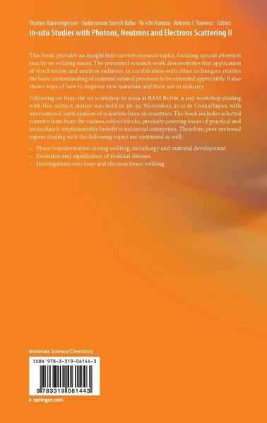 Produktbild: In-situ Studies with Photons, Neutrons and Electrons Scattering II