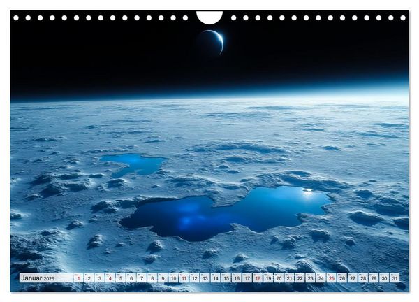 Produktbild: Kosmische Landschaften - Jenseits der Erde (Wandkalender 2026 DIN A4 quer), CALVENDO Monatskalender