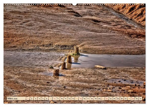 Produktbild: Friesland - Watt und Nordsee (hochwertiger Premium Wandkalender 2026 DIN A2 quer), Kunstdruck in Hochglanz