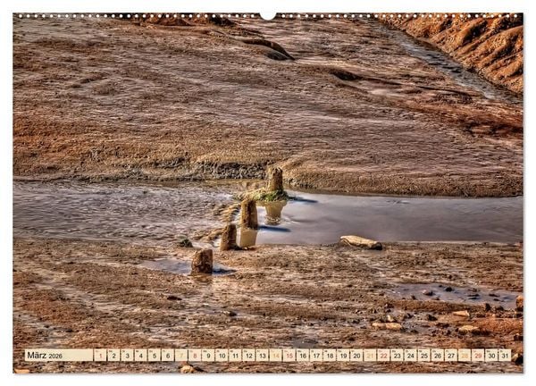 Produktbild: Friesland - Watt und Nordsee (Wandkalender 2026 DIN A2 quer), CALVENDO Monatskalender