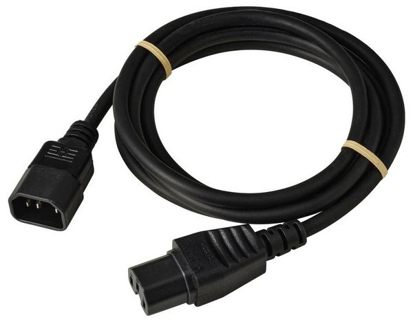 Produktbild: Sygonix SY-7154356 Strom Anschlusskabel Schwarz 1.80m
