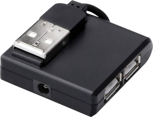 Digitus DA-70217 4 Port USB 2.0-Hub Schwarz