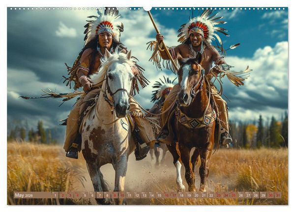 Produktbild: Native American Soul (Wall Calendar 2026 DIN A2 landscape), CALVENDO 12 Month Wall Calendar