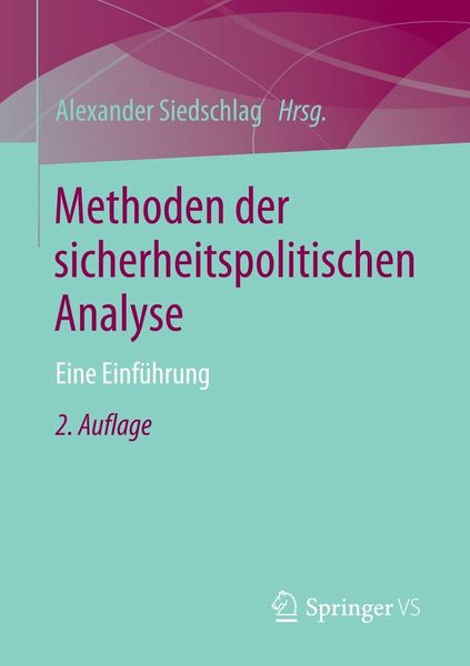 Produktbild: Methoden der sicherheitspolitischen Analyse