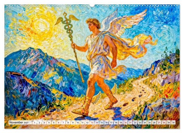 Produktbild: Die G&ouml;tter des Olymps - Die G&ouml;tter der Antike in epischen Bildern (Wandkalender 2027 DIN A2 quer), CALVENDO Monatskalender