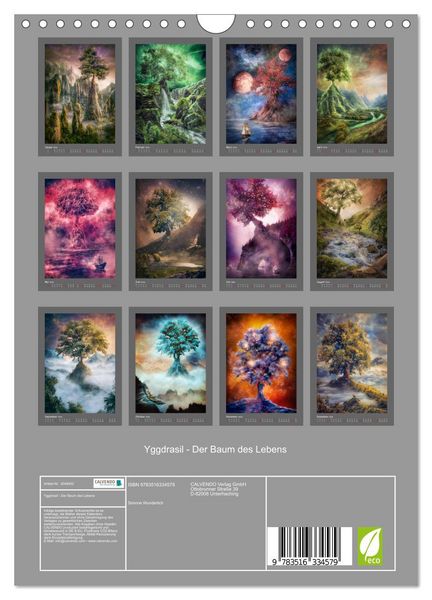 Produktbild: Yggdrasil - Der Baum des Lebens (Wandkalender 2026 DIN A4 hoch), CALVENDO Monatskalender