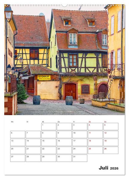 Produktbild: Riquewihr - Urlaubsplaner (Wandkalender 2026 DIN A2 hoch), CALVENDO Monatskalender