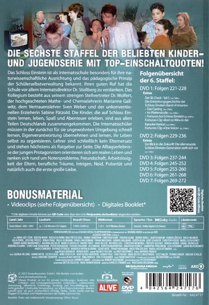 Produktbild: Schloss Einstein - Staffel 6 (Folgen 221 - 272) (Fernsehjuwelen) [7 DVDs]