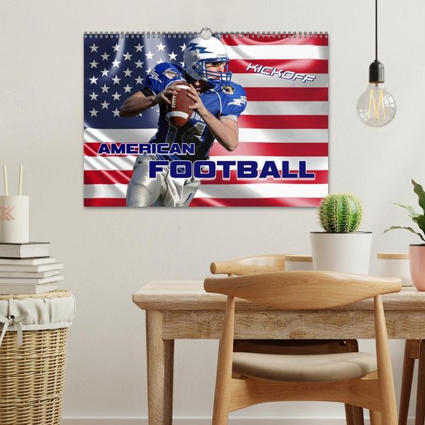 Produktbild: American Football - Kickoff (Wandkalender 2026 DIN A3 quer), CALVENDO Monatskalender
