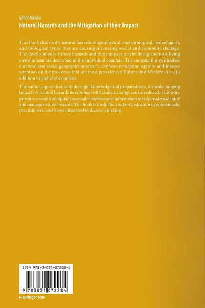 Produktbild: Natural Hazards and the Mitigation of their Impact