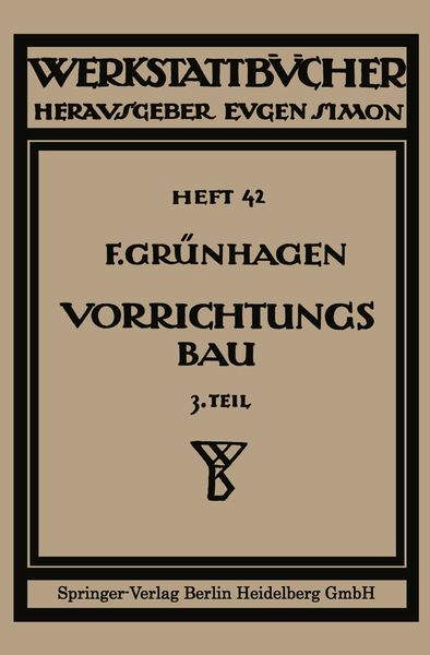Produktbild: Der Vorrichtungsbau