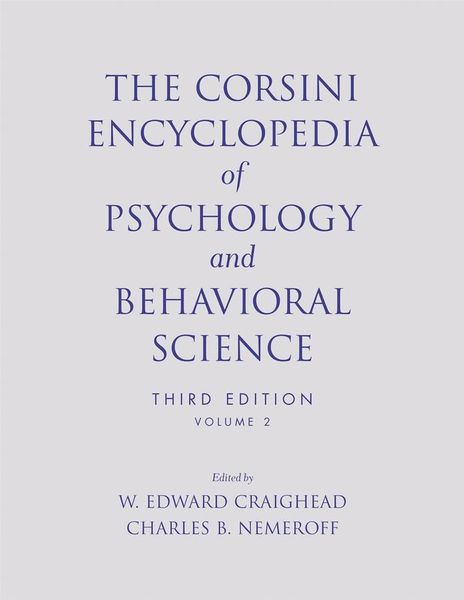 Produktbild: The Corsini Encyclopedia of Psychology and Behavioral Science