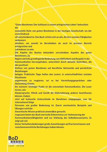 Produktbild: Gutes Benehmen: Der Schl&uuml;ssel zu einem erfolgreichen Leben