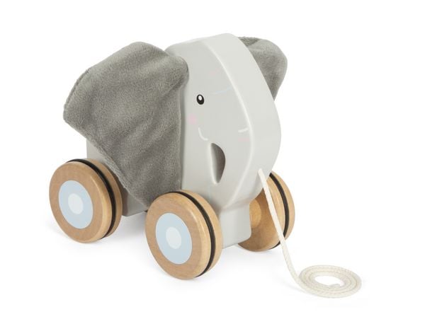 Produktbild: Nachziehtier Elefant mit Knisterohren